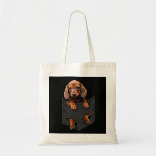Dackel in meiner Pocket Dackel Weiner Dog Geschenk Tragetasche