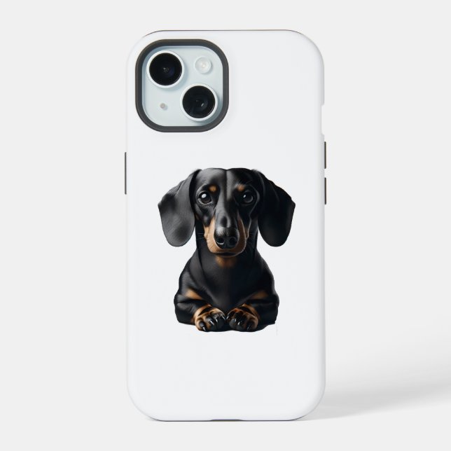 Dackel iPhone 15 Hülle (Rückseite)