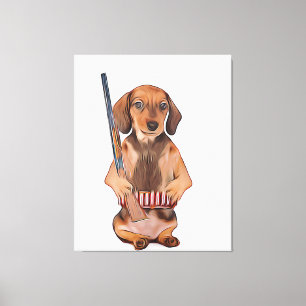 Dackel ist besser mit einem Weiner-Xmas-Poster Leinwanddruck