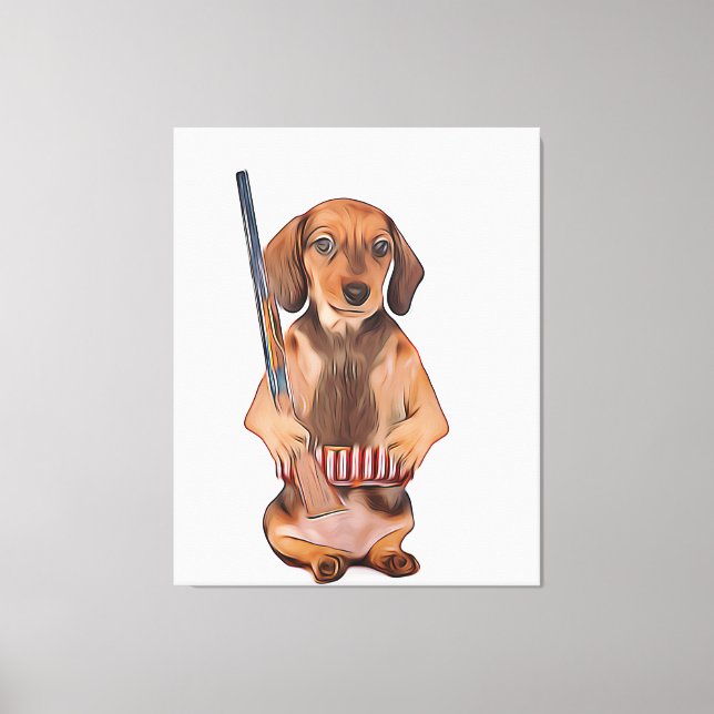 Dackel ist besser mit einem Weiner-Xmas-Poster Leinwanddruck (Vorderseite)