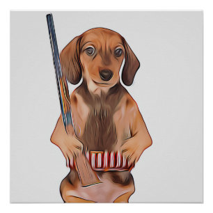 Dackel ist besser mit einem Weiner-Xmas-Poster Poster