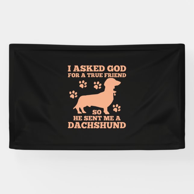 Dackel ist mein wahrer Freund Banner (Horizontal)