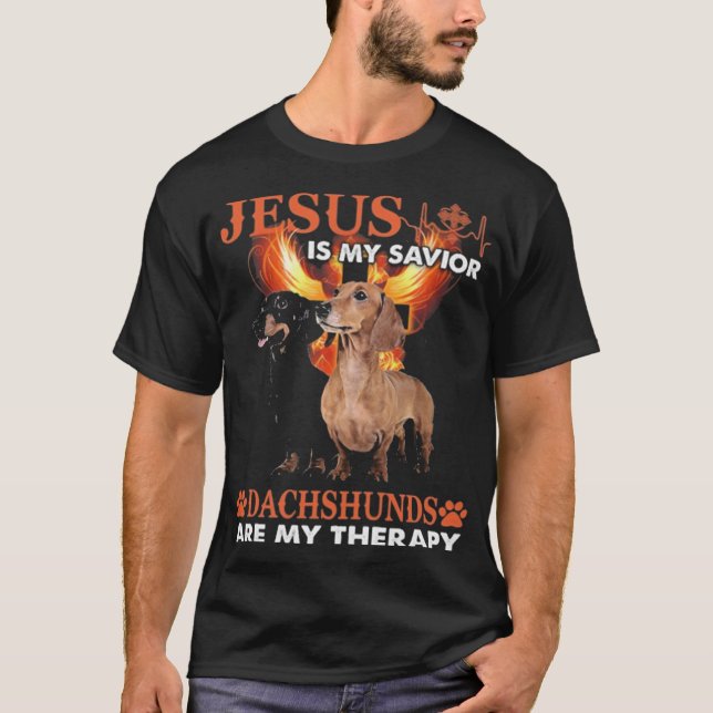 Dackel Jesus T-Shirt (Vorderseite)