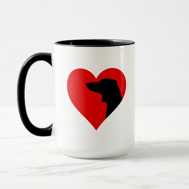 Dackel Kaffee Tasse (Links)