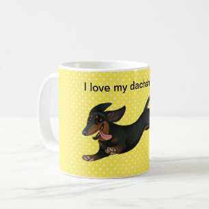 Dackel Kaffee Tasse Polka Dot Dackel Dog Cup