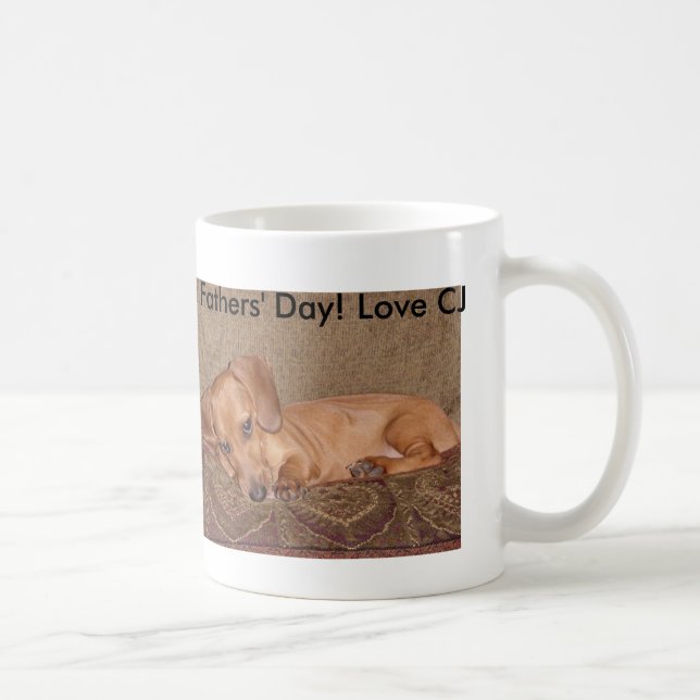 Dackel-Kaffee-Tasse Tasse (Rechts)