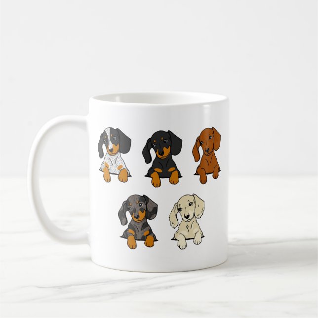 Dackel Kaffeetasse (Links)