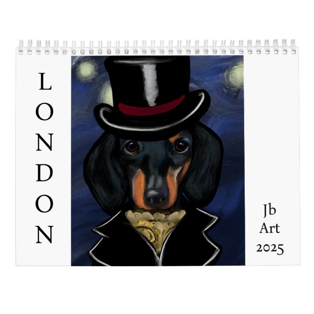 Dackel Kalender (Rückseite)