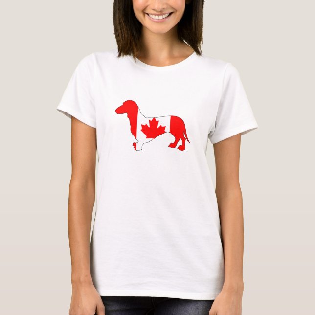 Dackel Kanada T-Shirt (Vorderseite)