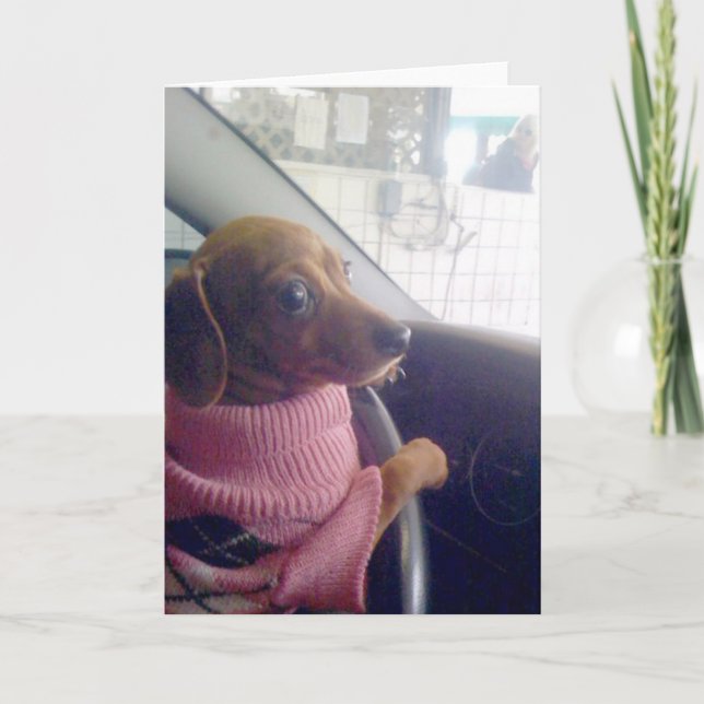 Dackel-Karte Karte (Vorderseite)