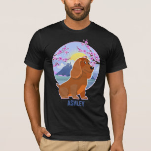 Dackel Kawaii Süßes Geschenk Hund Haustier T-Shirt