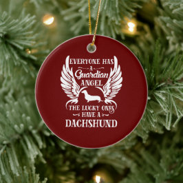 Dackel Keramik Ornament