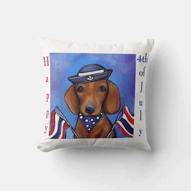 Dackel Kissen (Vorderseite)