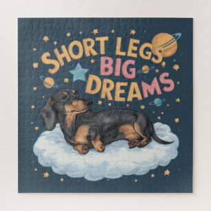 Dackel Kurz Legs Big Dreams Puzzle