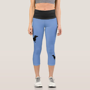 Dackel Kurzes Haar - Silhouette 1 Capri Leggings