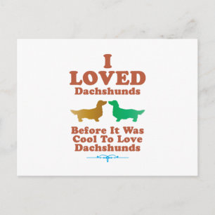 Dackel langatmig postkarte