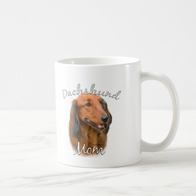 Dackel (langhaarig) Mama 2 Tasse (Rechts)
