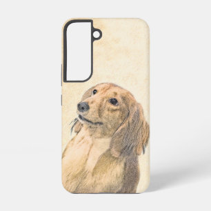 Dackel (langhaarige Malerei) - Originale Hundekuns Samsung Galaxy Hülle