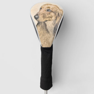 Dackel (längliche Malerei) - Original Hundekunst Golf Headcover