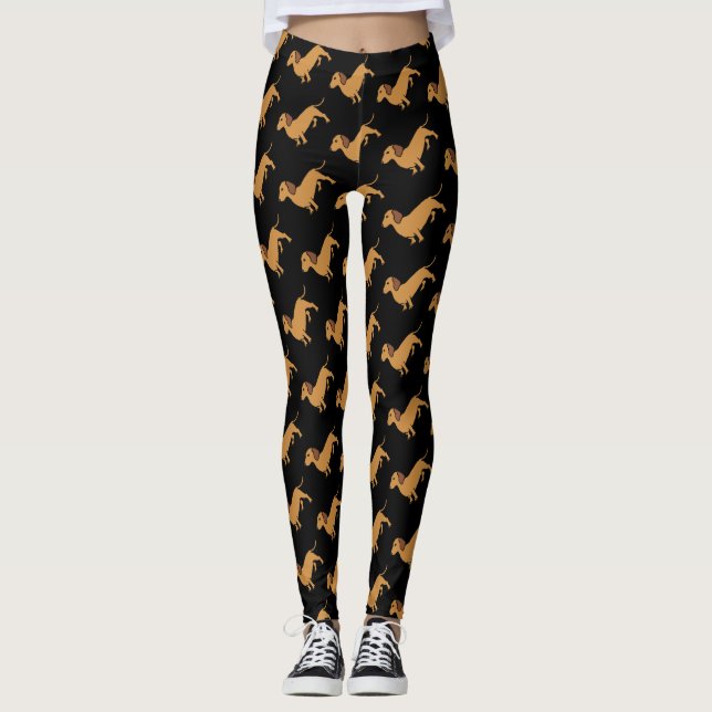 Dackel Leggings (Vorderseite)