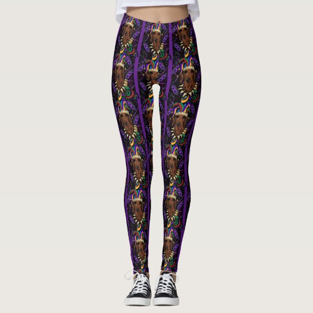 Dackel Leggings (Vorderseite)