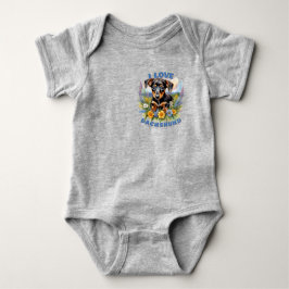Dackel Liebe Baby Bodysuit Strampler