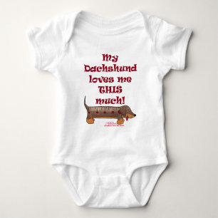 Dackel Liebe Baby Strampler