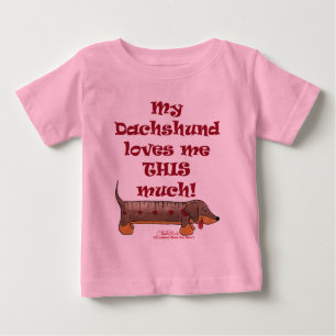 Dackel Liebe Baby T-shirt