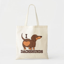 Dackel Liebe Dog Tote Beutel Tragetasche