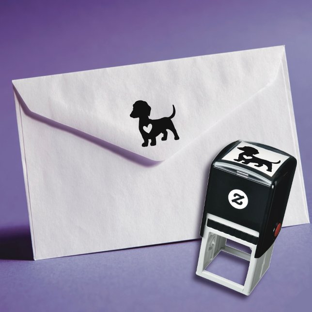 Dackel Liebe Hund selbstbewusste Briefmarke Permastempel (Von Creator hochgeladen)