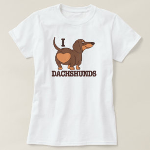 Dackel Liebe Hund T - Shirt