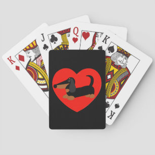 Dackel-Liebe-Spielkarten Spielkarten