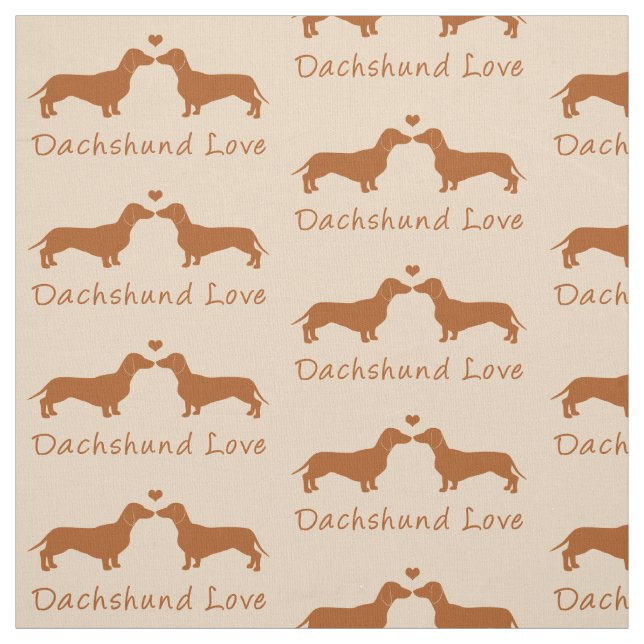 Dackel-Liebe! Stoff (Muster)