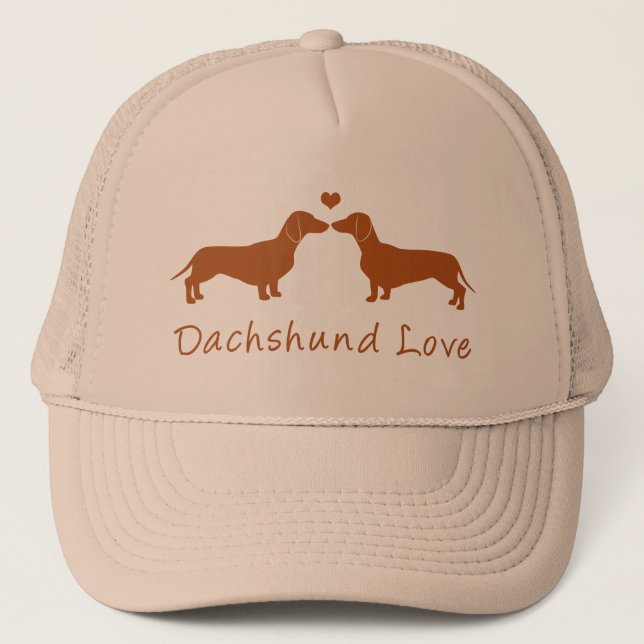 Dackel-Liebe! Truckerkappe (Vorderseite)