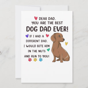 Dackel liebe Vater Sie sind die besten Einladung