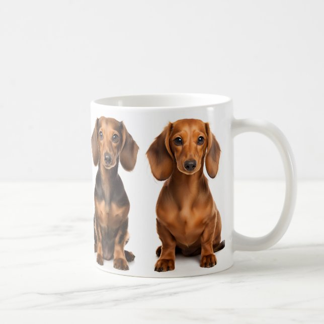 Dackel Liebhaber der Kaffee-Tasse Kaffeetasse (Rechts)
