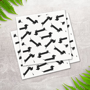 Dackel-Liebhaber-Geburtstags-Party niedlich Serviette