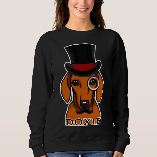 Dackel Liebt Gentleman Dackel Sweatshirt (Vorderseite)