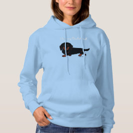 Dackel Long Hairs Black and Tan Hoodie