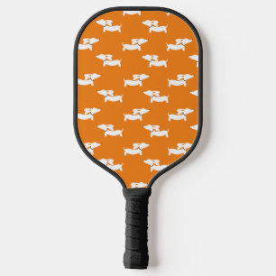 Dackel Love Pickleball Orange Pickleball Schläger