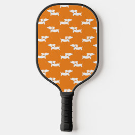Dackel Love Pickleball Orange Schläger