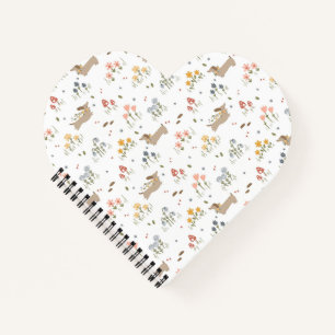 Dackel Lover Weiner Hunde Wurst Hunde Wildblume Notizbuch