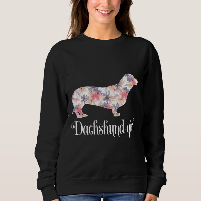Dackel Lovers Dackel Girl del Malcantone Liebe Sweatshirt (Vorderseite)