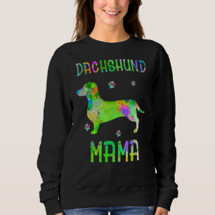 Dackel Mama Colorful Hund Mama Sweatshirt