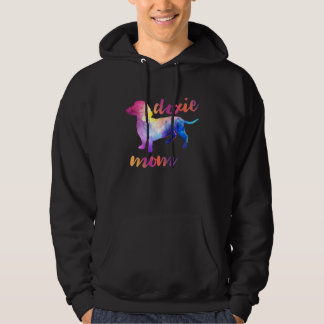 Dackel Mama Dackel Mama Wasserfarbe Dackel Mama Hoodie