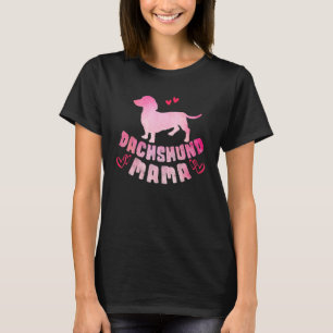 Dackel Mama Farbige Dackel Hunde Mama T-Shirt