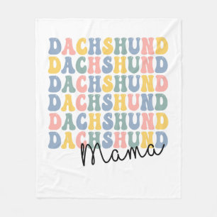 Dackel Mama Fleecedecke