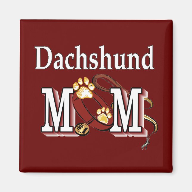 Dackel Mama Geschenke Magnet (Vorne)