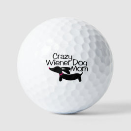 Dackel Mama Golfer Geschenk für Dackel Hunde Mamas Golfball