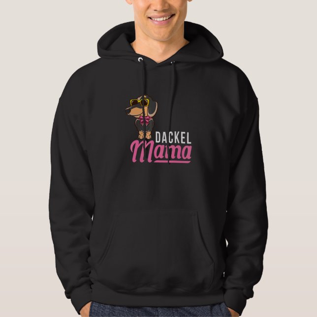 Dackel Mama Hoodie (Vorderseite)